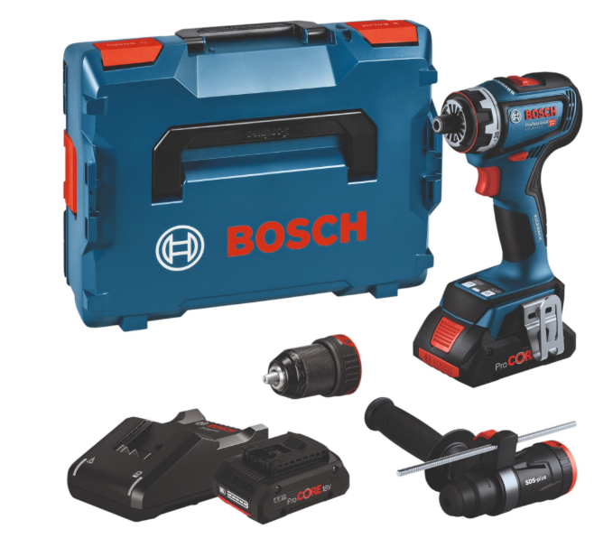 1.png Akku-Schrauber GSR 18V-90 FC 18V + 2x ProCORE Akku 4,0Ah + Lader + L-Boxx 06019K6205 – Bild 1